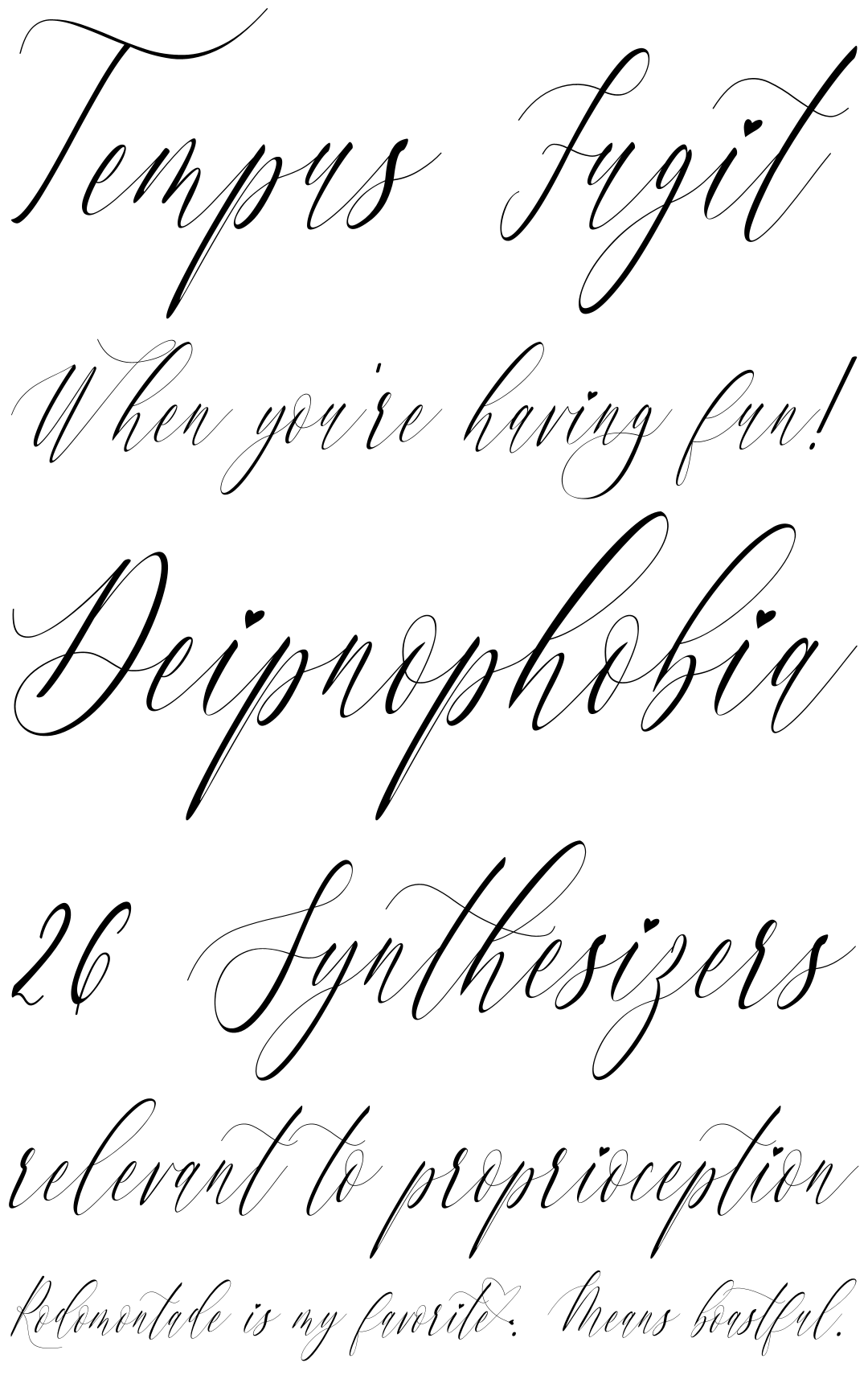 Charlotte Calligraphy Slant Fonts