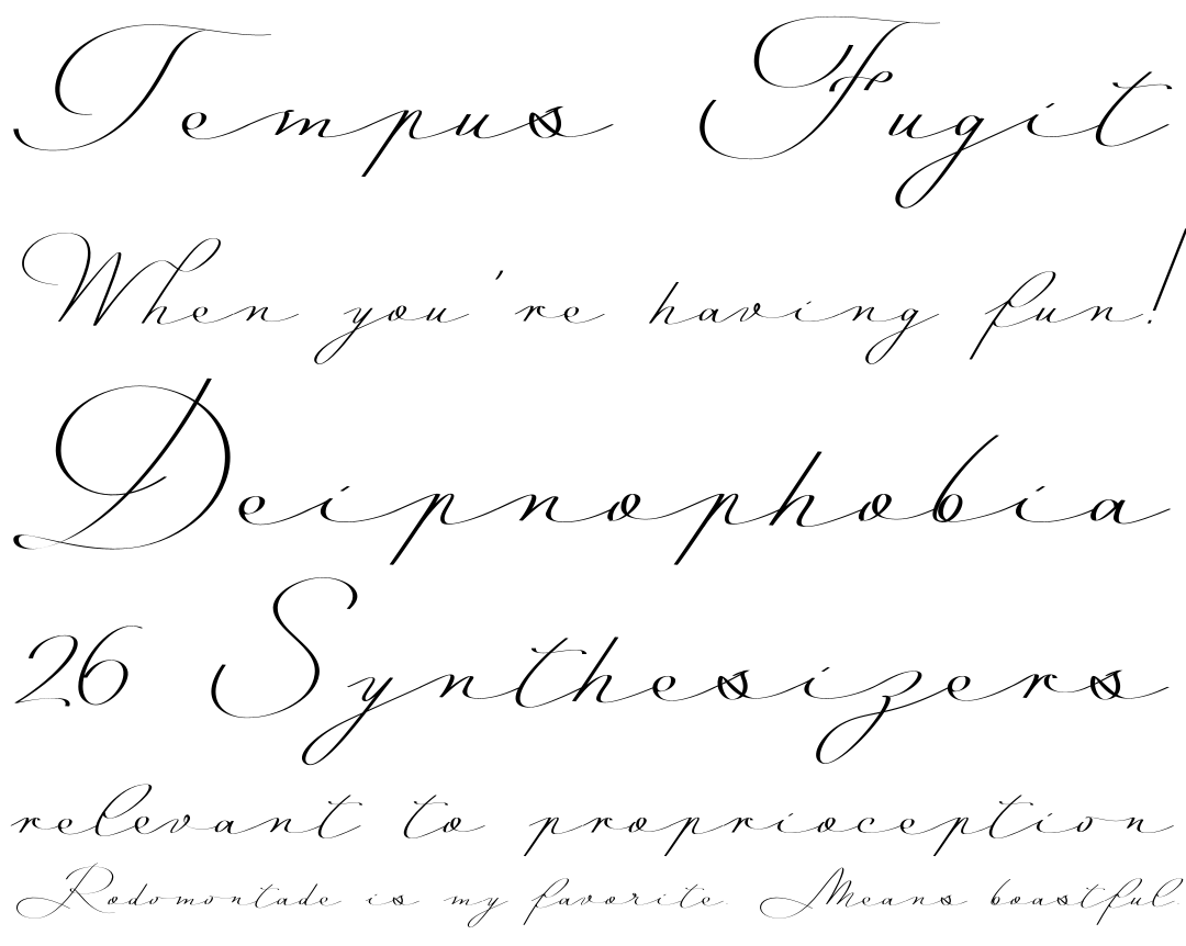 Mina Calligraphic Regular Fonts