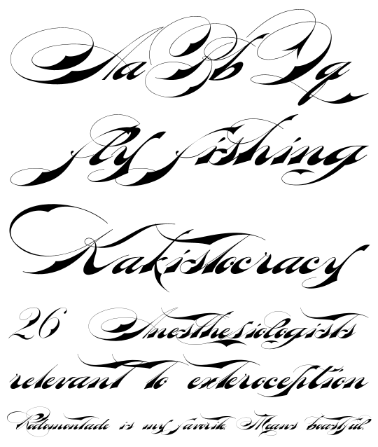 Bradstone-Parker Script Fonts « FontHaus